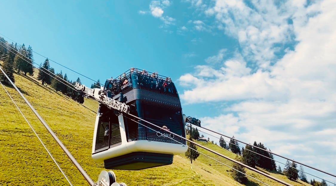Stanserhorn Funicular and CabriO Cable Car - Mountain trip in Switzerland - Em Knows Places